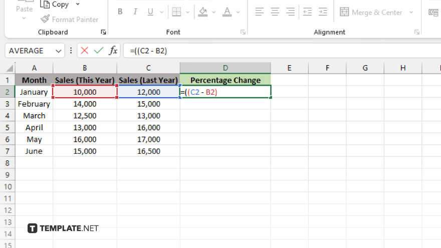 step 3 calculate the difference