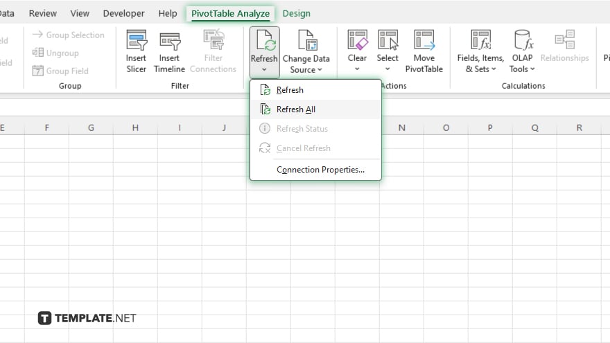 step 3 update pivot tables