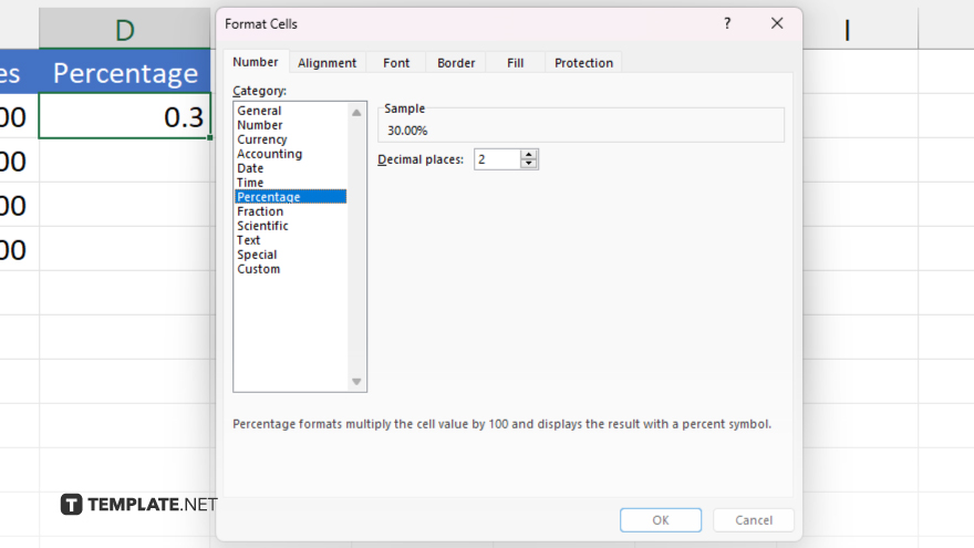 step 4 format as percentage