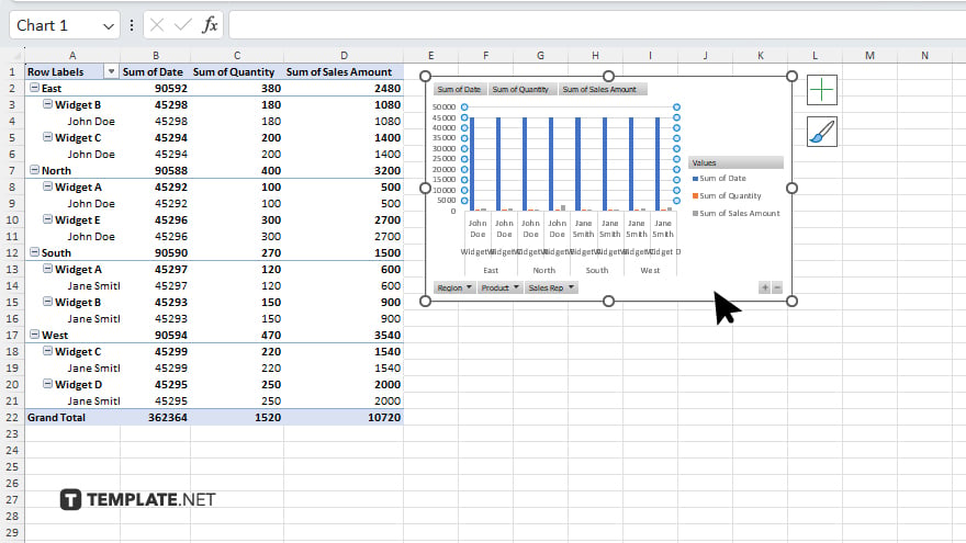 step 1 select your pivottable or pivotchart