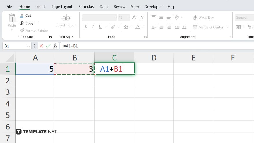 step 2 enter the formula in excel