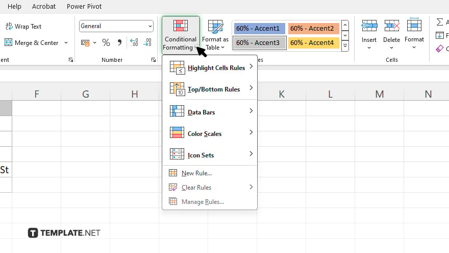 step 2 open the conditional formatting menu