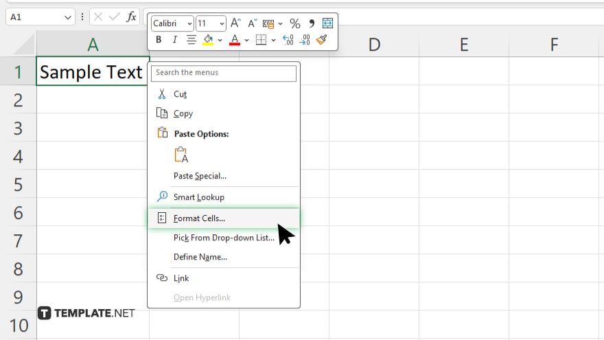 step 2 open the format cells dialog in microsoft excel