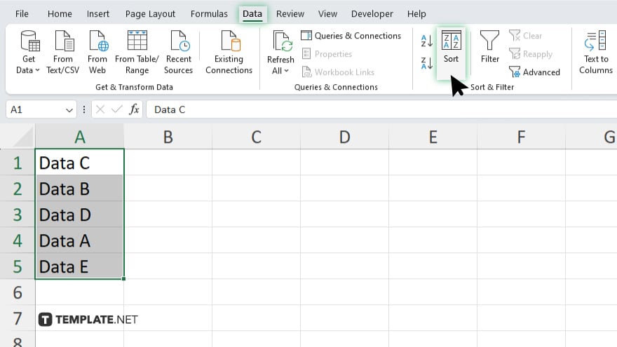 step 2 open the sort dialog box in excel