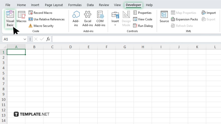 step 2 open the visual basic for applications vba editor in microsoft excel