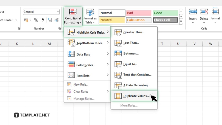 step 2 use conditional formatting