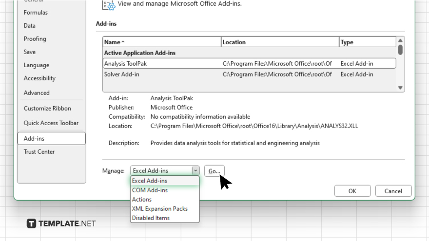 step 3 manage add ins