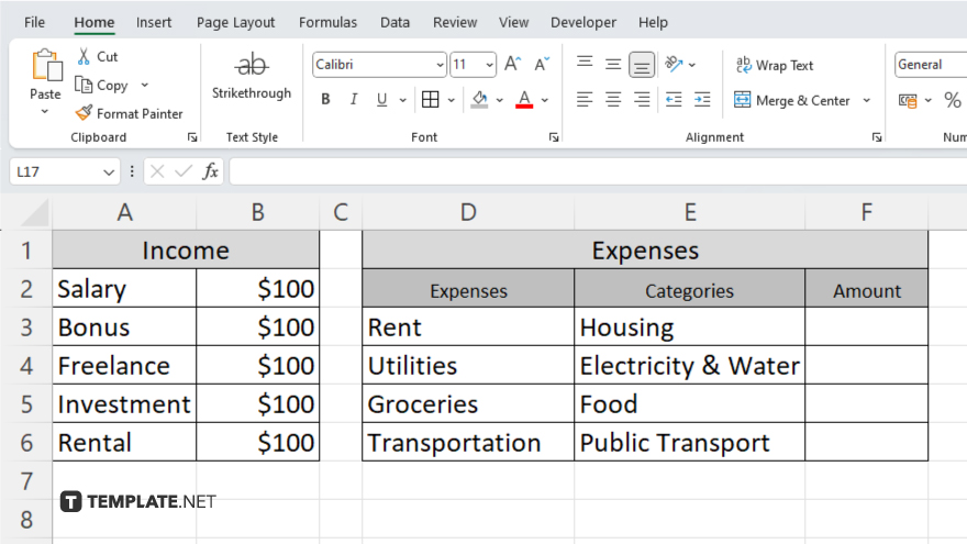 step 4 categorize your expenses in microsoft excel