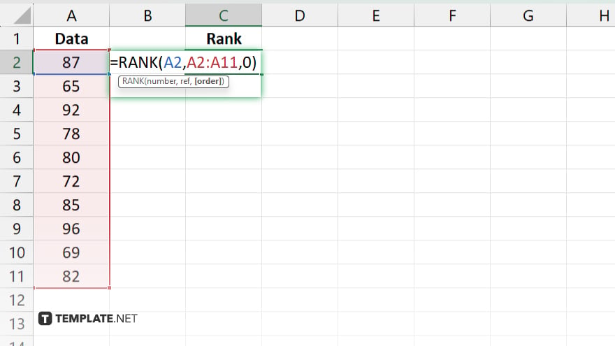 step 4 complete the rank formula