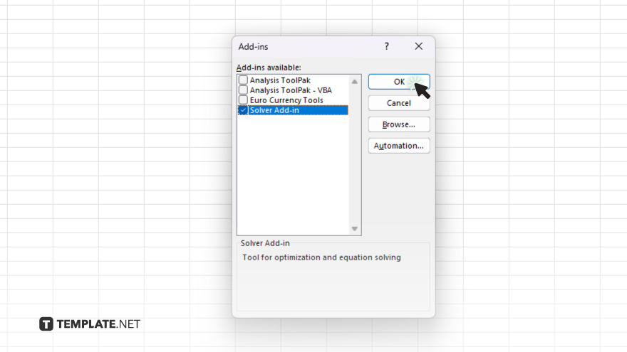 step 4 enable solver add in