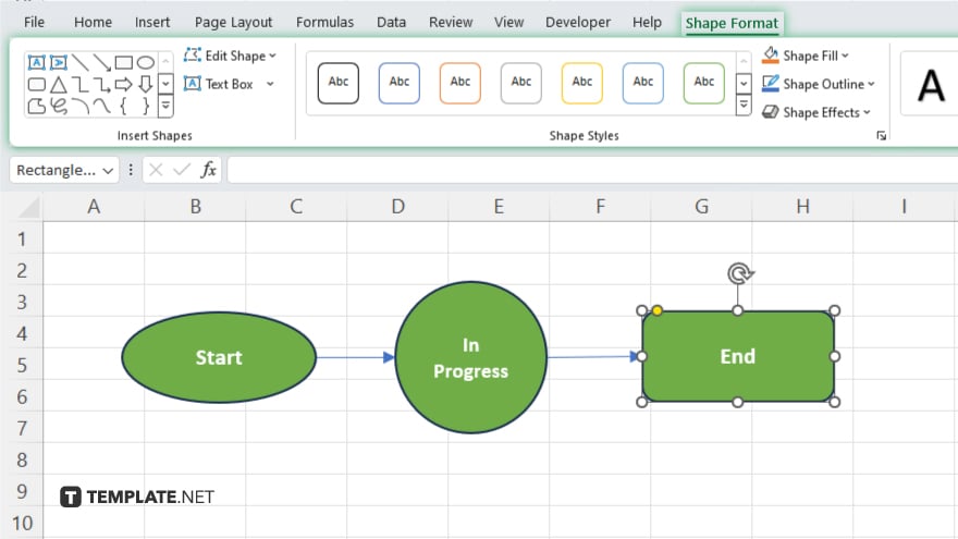 step 5 customize your flowchart in excel
