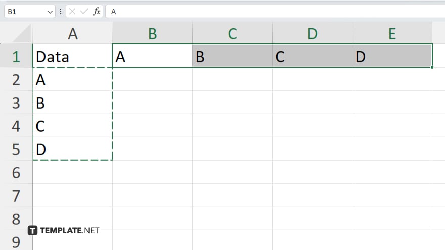 step 5 transpose option in microsoft excel