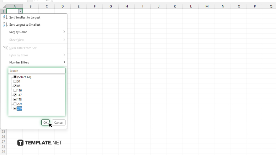 step 6 choose your filter criteria