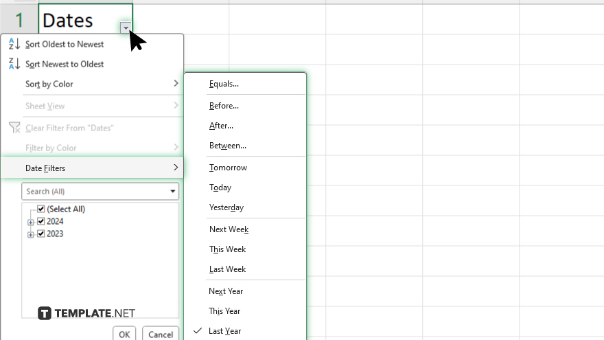 step 6 select your filtering criteria in microsoft excel