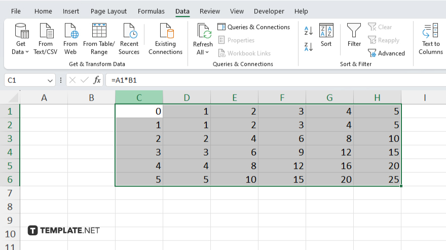 step 7 generate the data table