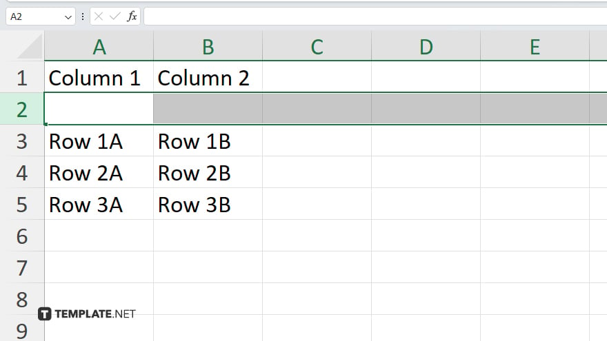 step ２ insert a row or column in microsoft excel
