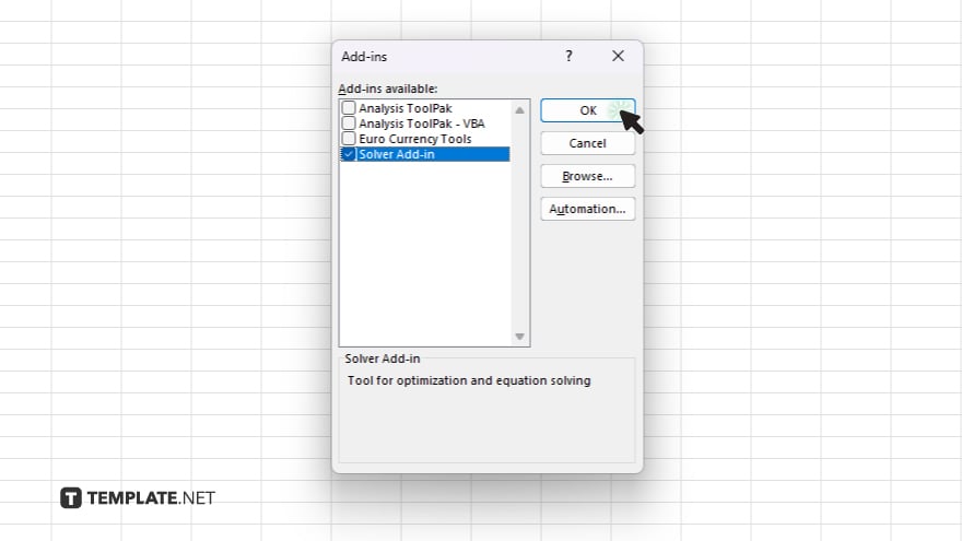 step 5 enable solver add in