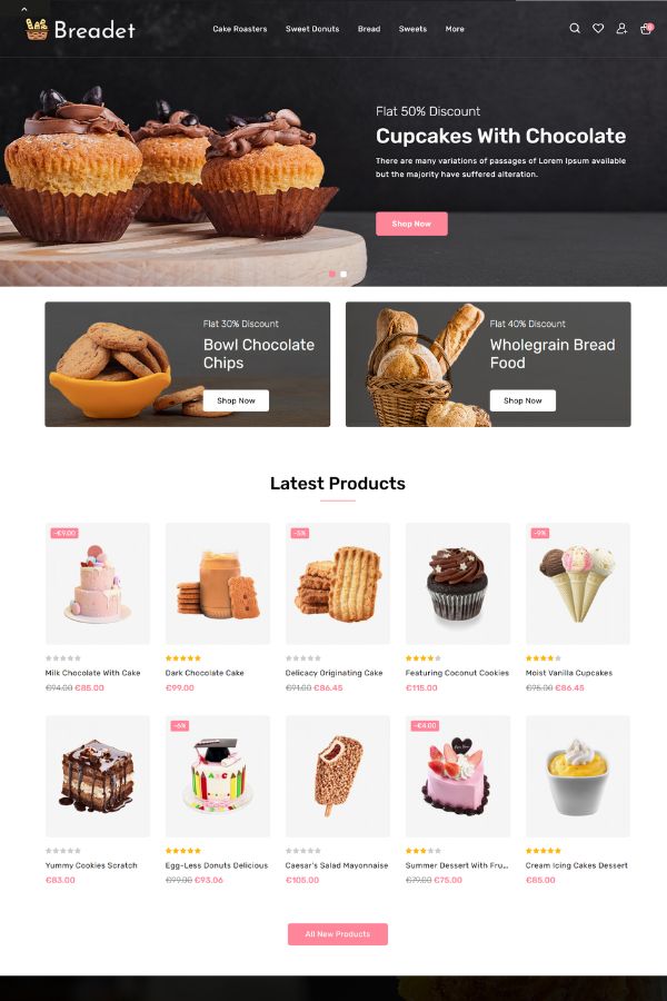 Breadet - Bakery Store Prestashop