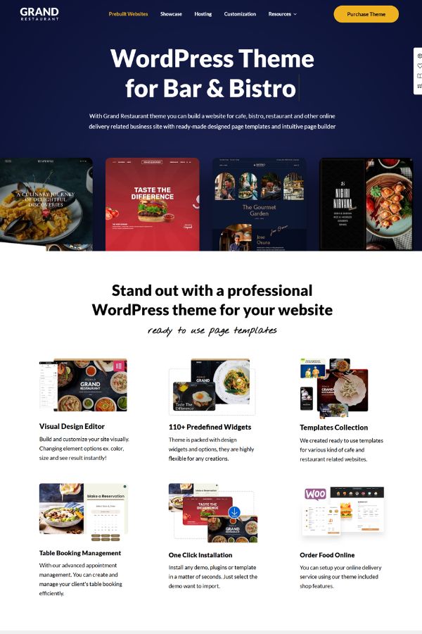 Grand Restaurant WordPress Theme