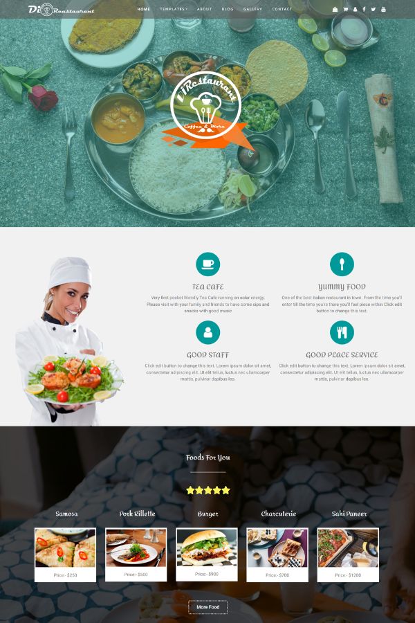 Restaurant Bar Wordpress Theme