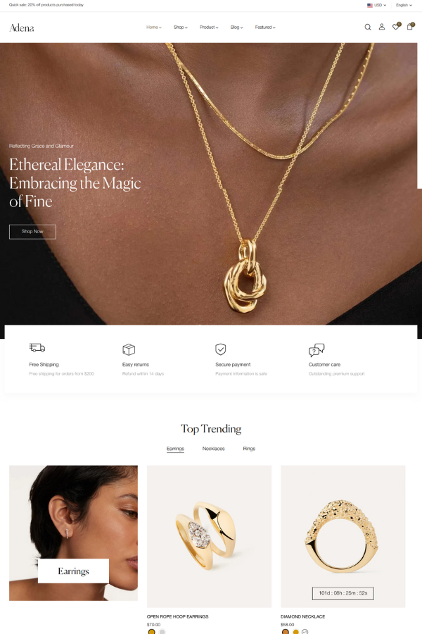 Adena – Jewelry Shopify Theme