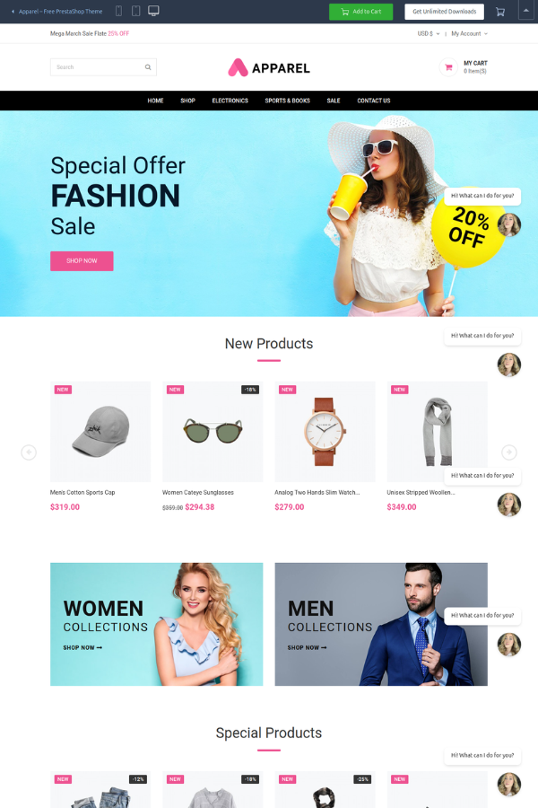 Apparel ecommerce Theme