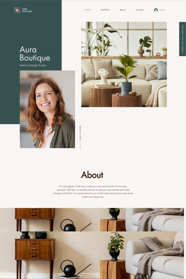 Aura Boutique Website Template