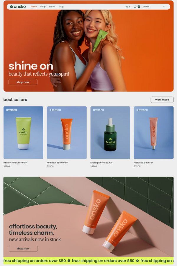 Beauty Store eCommerce Template