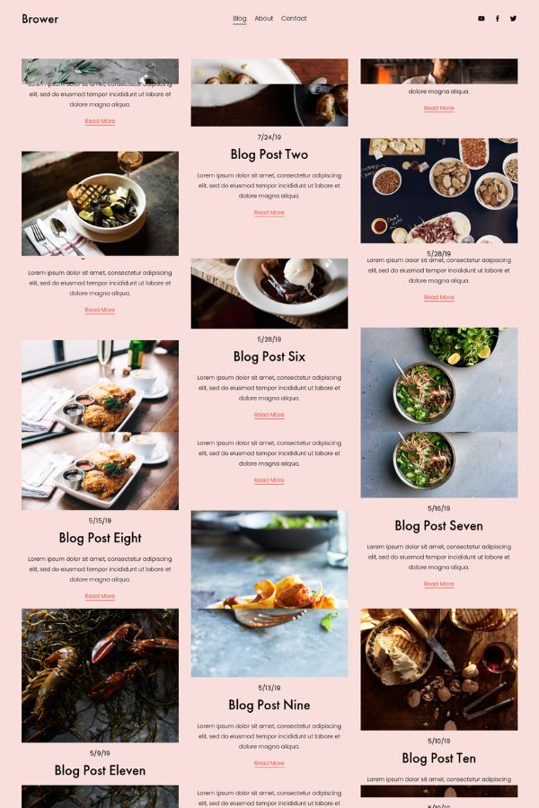 Brower Blog Website Template