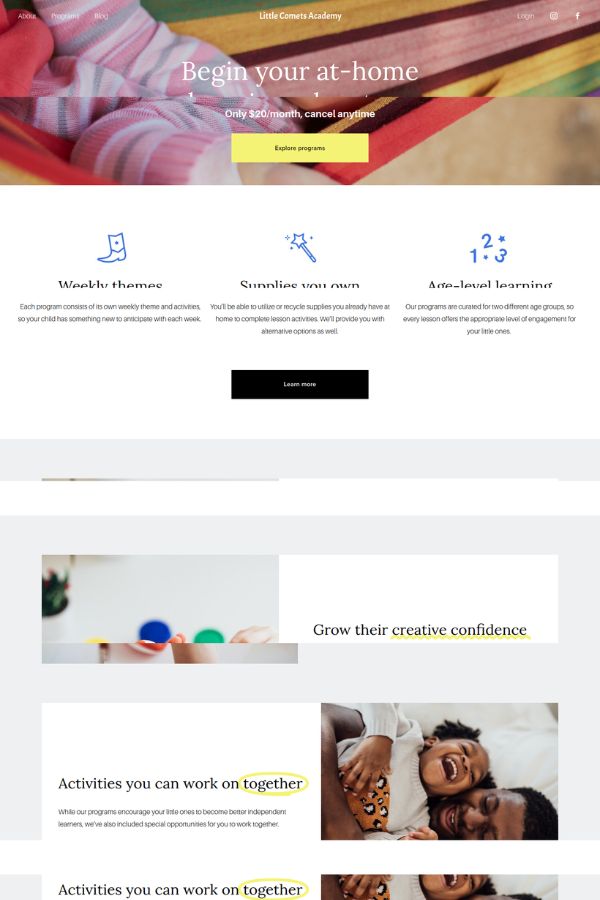 Comet Blog Website Template