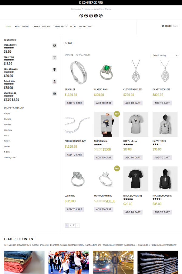 E-Commerce Webiste Template