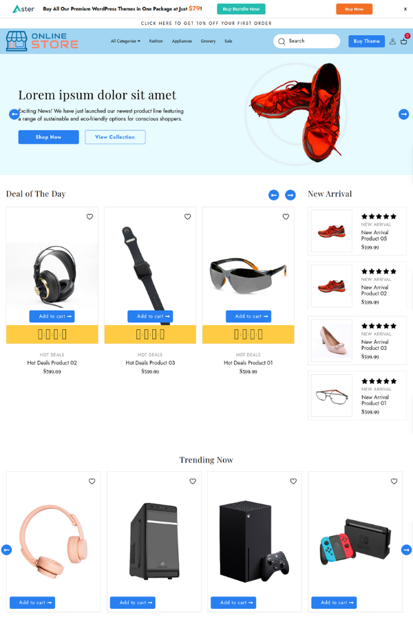 Ecommerce Online Store Template