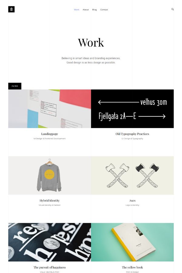 Eight Creative Portfolio HTML5 Template