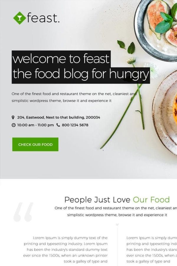 Food Blog Template