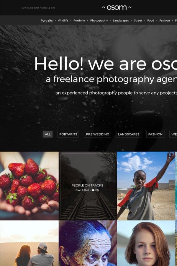 Freelance Photographer Website Template