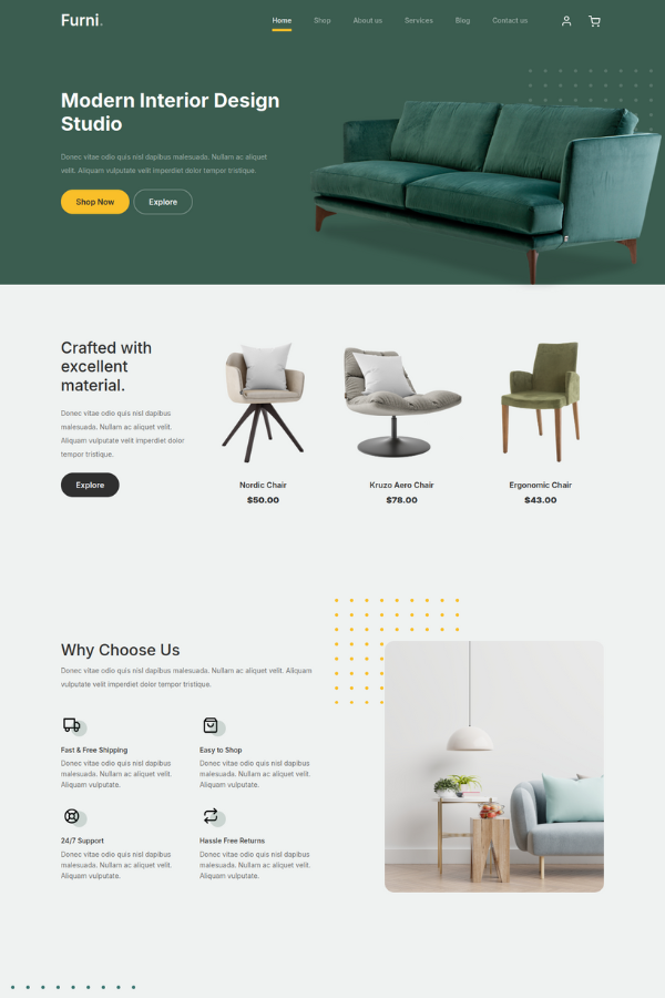 Furni Website Template