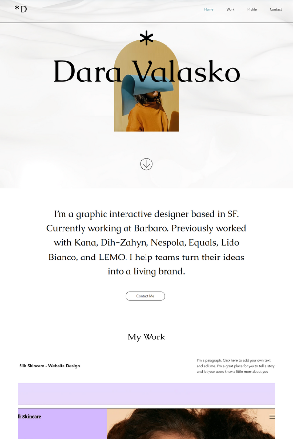 Graphic Designer Website Template