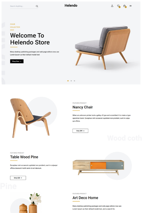 Helendo eCommerce Template