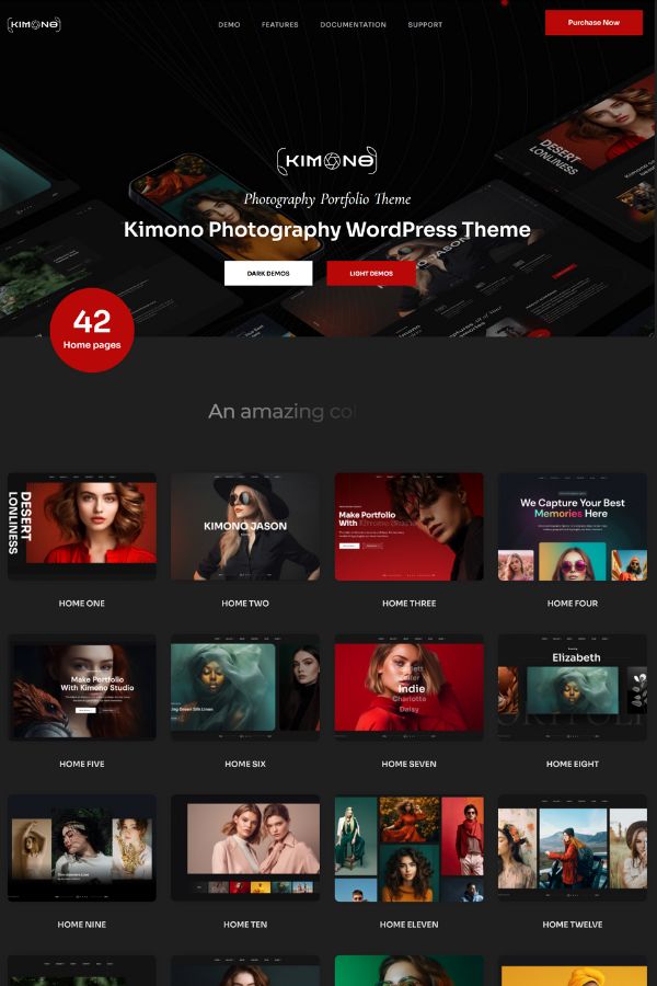 Kimono Photography Portfolio WordPress Theme