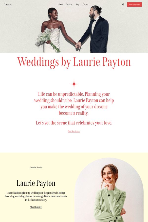 Laurie Website Template