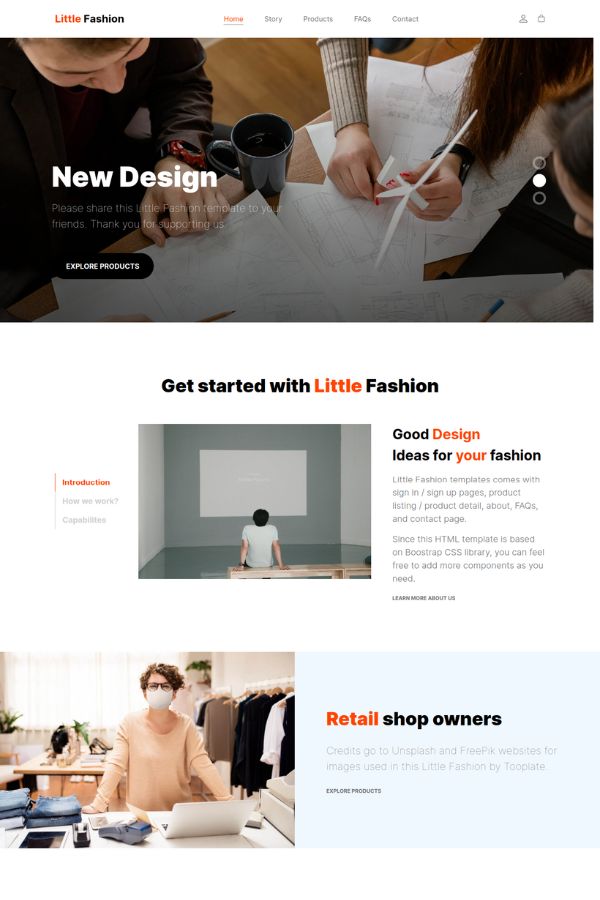 Little Fashion  Website Template