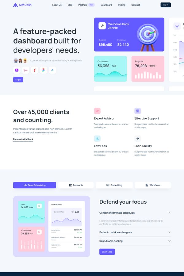 MatDash Admin Template