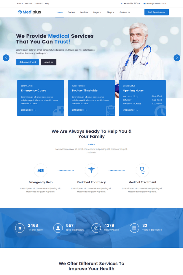 Mediplus Lite Website Template