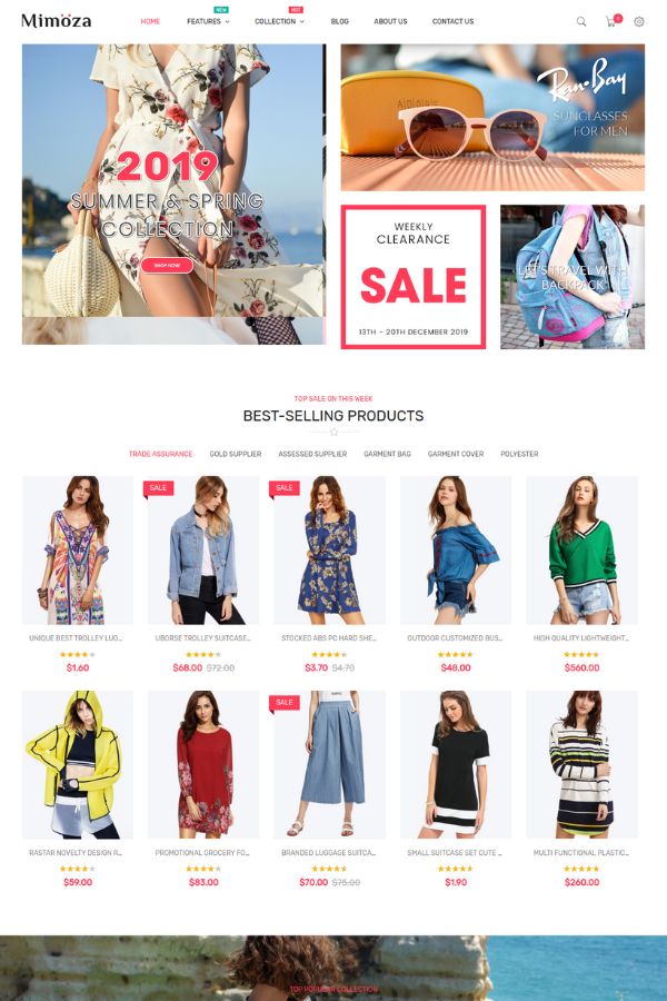 Mimoza - Fashion Store Website Theme