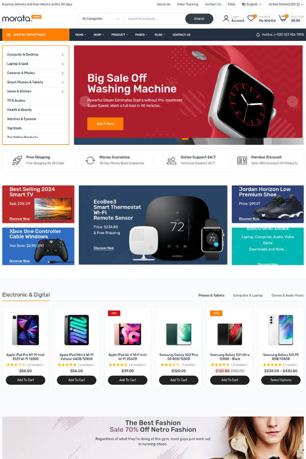 Morata Fastest Ecommerce Theme