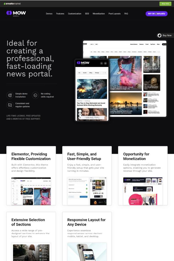 Mow - Blog & Magazine Theme