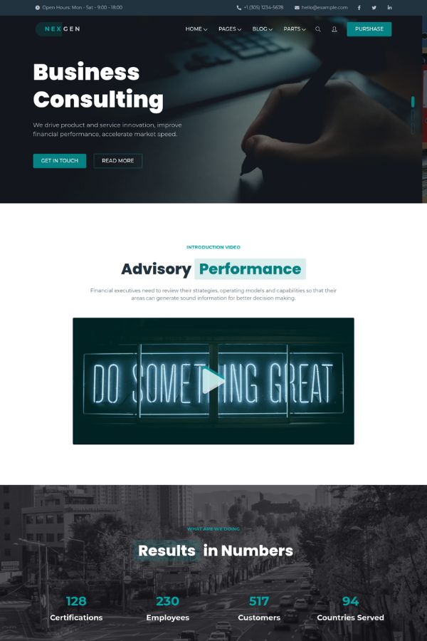 NEXGEN Website Template