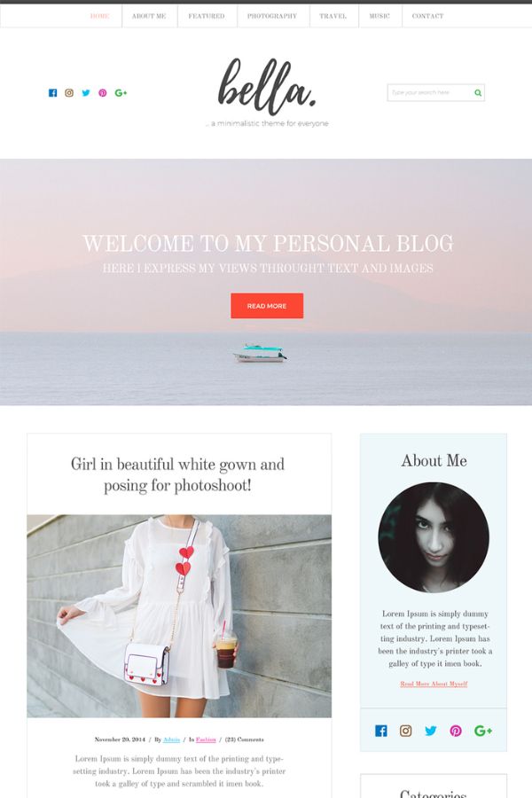 Personal Blog Theme