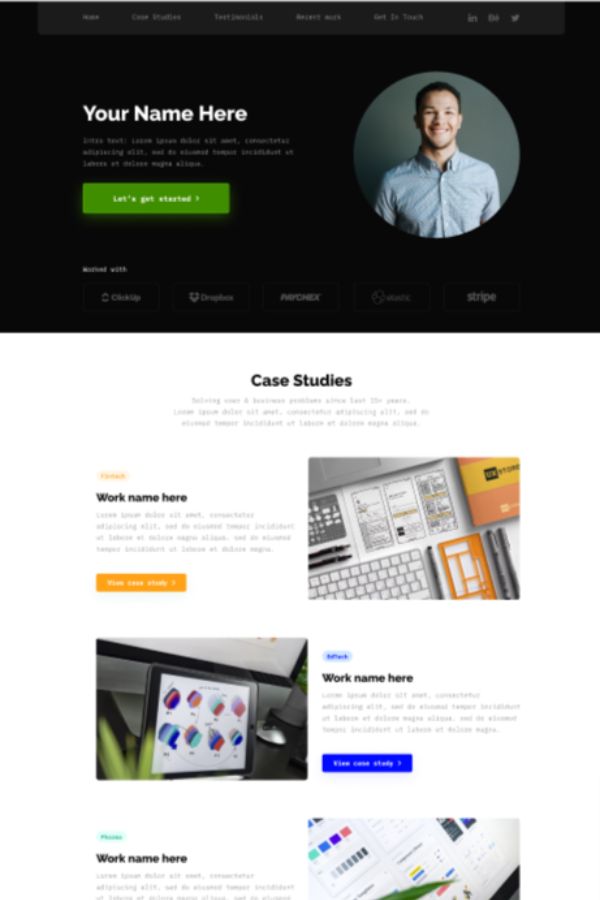 Personal Portfolio Template