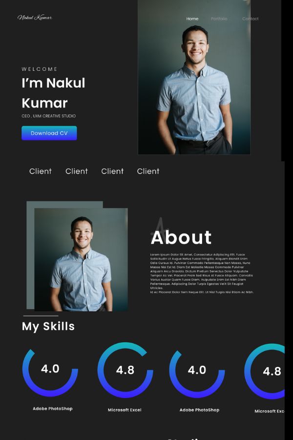 Personal Portfolio/ CV Template